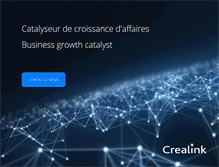 Tablet Screenshot of crealink.ca